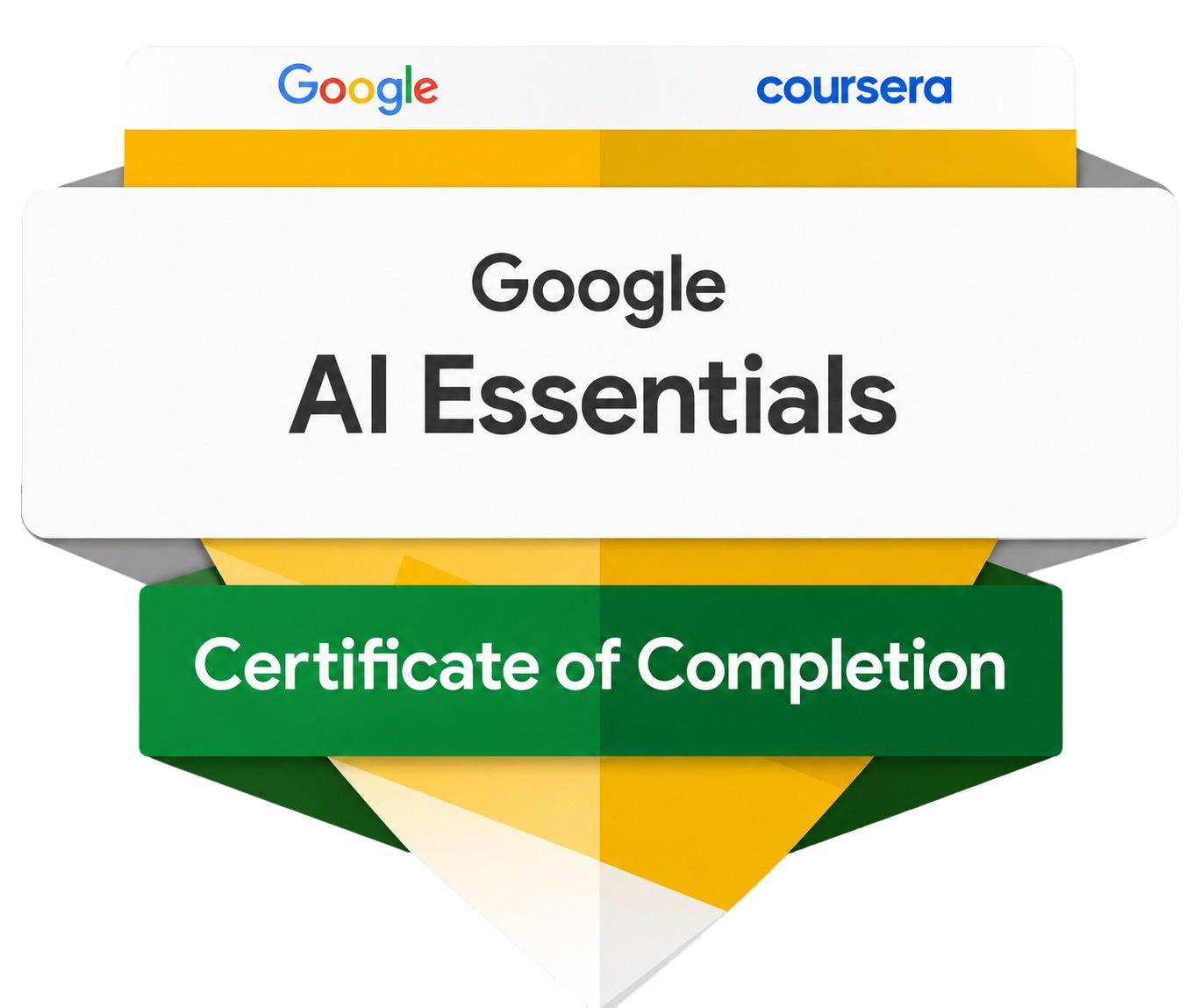 Google AI Essentials Certificate Badge